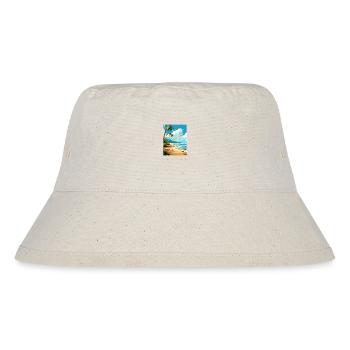 Samara Beach Costa Rica Vintage Reiseposter WPA - Stanley/Stella recycelter Bucket Hat - Naturweiß - Vorne