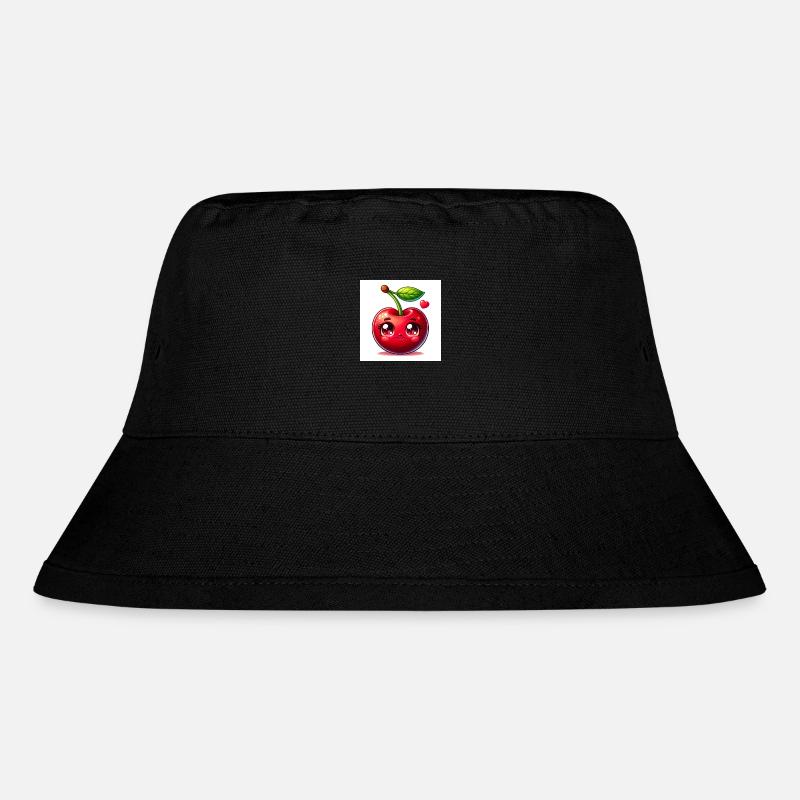 Cherry - Stanley/Stella Recycled Bucket Hat - black