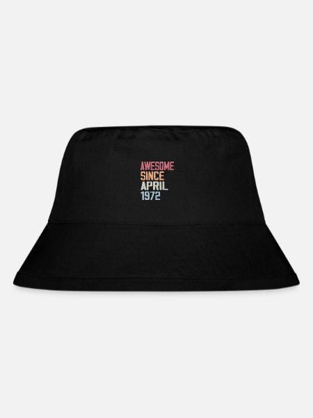 The legends were born in April 1972 - Stanley/Stella Recycled Bucket Hat - black