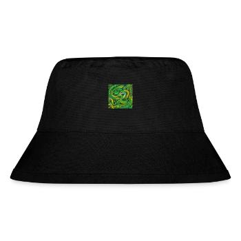Snake - Stanley/Stella Recycled Bucket Hat - black - Front