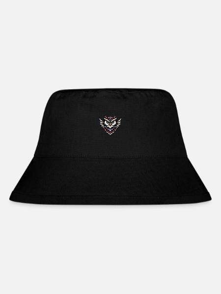 Coole fliegende Eule - Stanley/Stella recycelter Bucket Hat - Schwarz