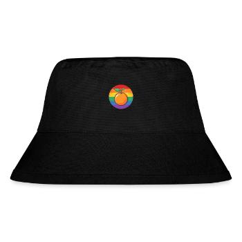 LGBTQ Orange - Stanley/Stella Recycled Bucket Hat - black - Front