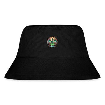 Dragon Poker, Dragon Plays Poker - Stanley/Stella Recycled Bucket Hat - black - Front