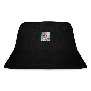 Amigo Löwe - Stanley/Stella recycelter Bucket Hat - Schwarz - Vorne