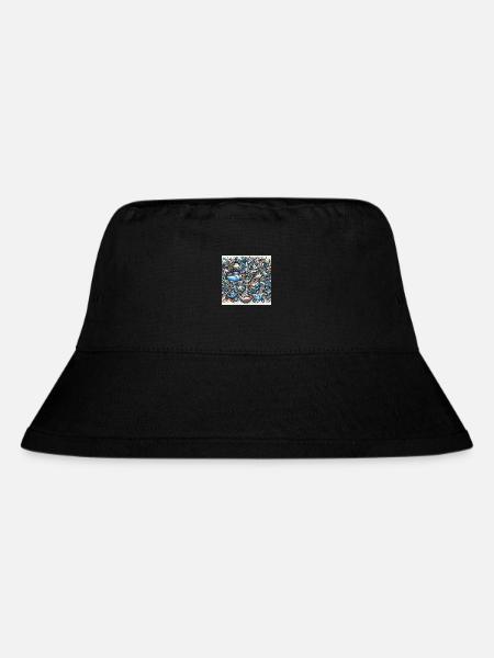 Design mit Schiffen - Stanley/Stella recycelter Bucket Hat - Schwarz