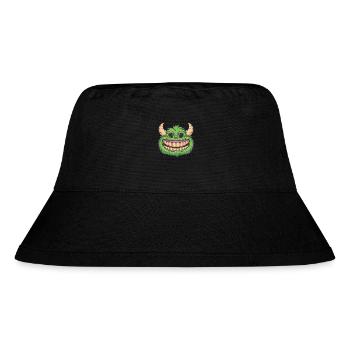 Streetstyle Monster Graffiti Kunst Streetart - Stanley/Stella recycelter Bucket Hat - Schwarz - Vorne