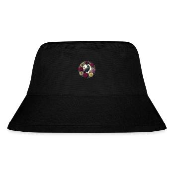 Rabe - Stanley/Stella recycelter Bucket Hat - Schwarz - Vorne