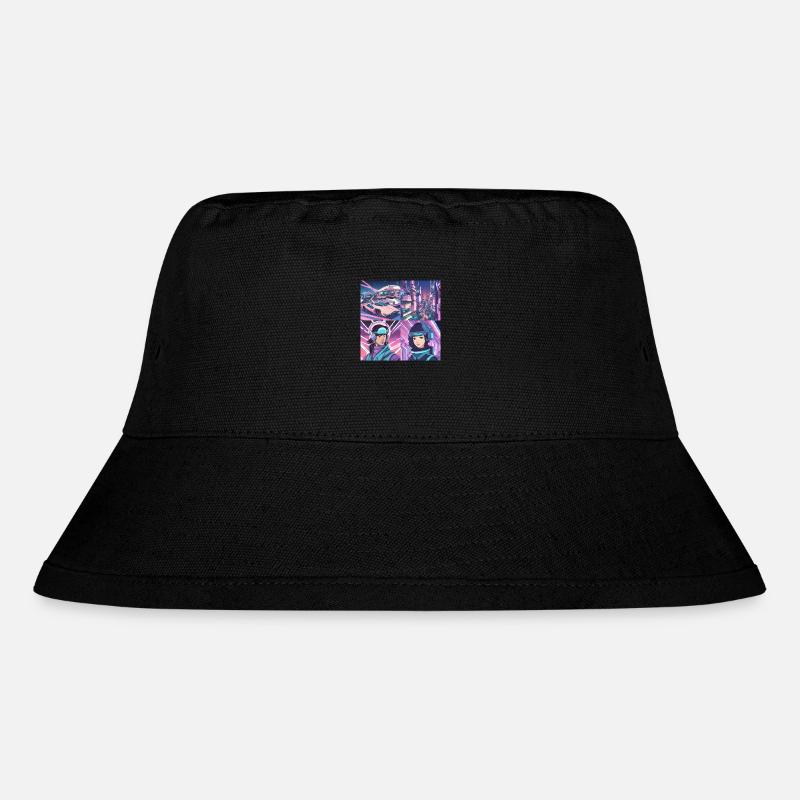 Future Space - Stanley/Stella recycelter Bucket Hat - Schwarz