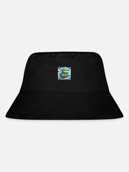 Farbenfrohe Kollektion - Stanley/Stella recycelter Bucket Hat - Schwarz