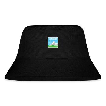 Nebelhorn als Bergsteigen - Stanley/Stella recycelter Bucket Hat - Schwarz - Vorne