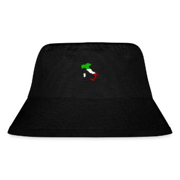 italien land - Stanley/Stella recycelter Bucket Hat - Schwarz - Vorne