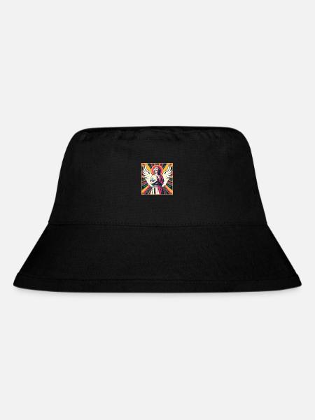 Schutzengel Pop-Art - Stanley/Stella recycelter Bucket Hat - Schwarz