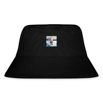 Ein bisschen Frost - Stanley/Stella recycelter Bucket Hat - Schwarz - Vorne