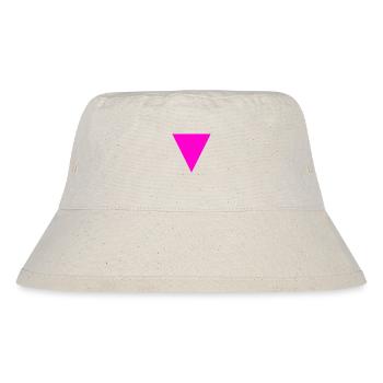 Pink Triangle / Rosa Winkel - Stanley/Stella Recycled Bucket Hat - natural - Front