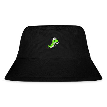 Raupe Böse Piraten Matrose Mütze Lustig Süß Comic - Stanley/Stella recycelter Bucket Hat - Schwarz - Vorne