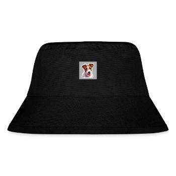Realistischer Terrier Sticker - Stanley/Stella recycelter Bucket Hat - Schwarz - Vorne