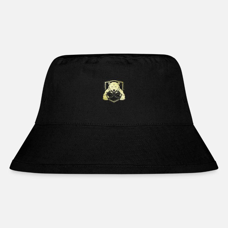 Polar Bear Polar Bear Boxer - Stanley/Stella Recycled Bucket Hat - black