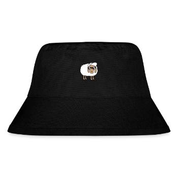 Cooles Schaf Sonnenbrille Cappy Mütze Sommer Spaß - Stanley/Stella recycelter Bucket Hat - Schwarz - Vorne