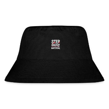 Step Daddy Material 15 - Stanley/Stella recycelter Bucket Hat - Schwarz - Vorne