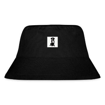 Schwarze Silhouette - Stanley/Stella recycelter Bucket Hat - Schwarz - Vorne