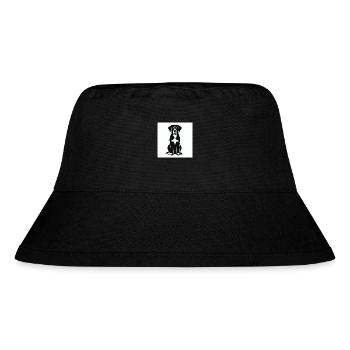 Silhouette Großer Schweizer Sennenhund - Stanley/Stella recycelter Bucket Hat - Schwarz - Vorne
