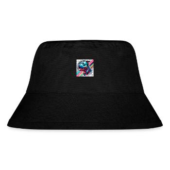 Dog profile - Stanley/Stella Recycled Bucket Hat - black - Front