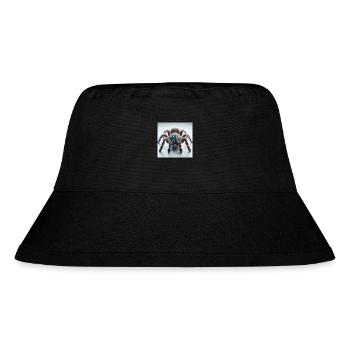 Vogelspinne blauen Augen - Stanley/Stella recycelter Bucket Hat - Schwarz - Vorne