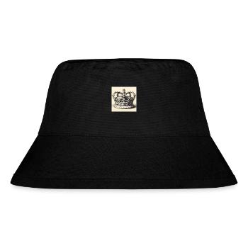 Grosse Krone - Stanley/Stella recycelter Bucket Hat - Schwarz - Vorne