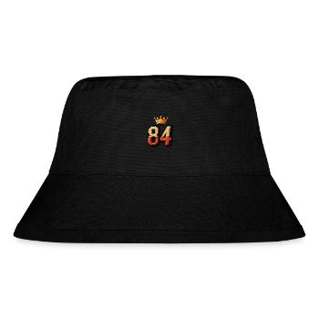 84 Zahl Krone - Stanley/Stella recycelter Bucket Hat - Schwarz - Vorne