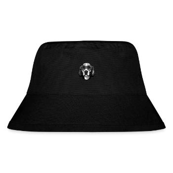 Beagle Hund Kopf Porträt Cool - Stanley/Stella recycelter Bucket Hat - Schwarz - Vorne