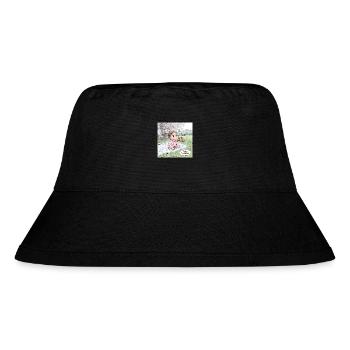 Frühling - Stanley/Stella recycelter Bucket Hat - Schwarz - Vorne