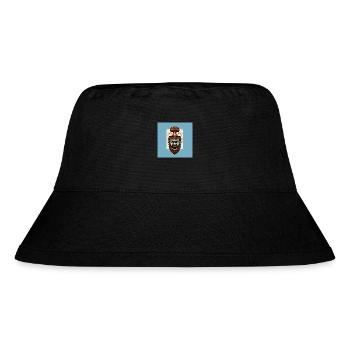 Exploding volcano head design - Stanley/Stella Recycled Bucket Hat - black - Front