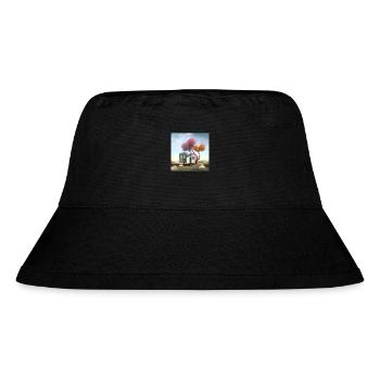 small haunted treehouse solitude surreal - Stanley/Stella Recycled Bucket Hat - black - Front