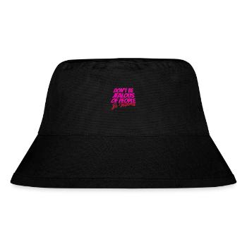Don’t Be Jealous – Be Inspired Quote - Stanley/Stella recycelter Bucket Hat - Schwarz - Vorne
