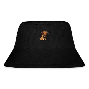 Galgo Español - Portrait - Stanley/Stella recycelter Bucket Hat - Schwarz - Vorne