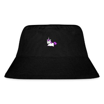 Einhorn Pink Süß Hübsch Freundlich Cartoon Pferd - Stanley/Stella recycelter Bucket Hat - Schwarz - Vorne