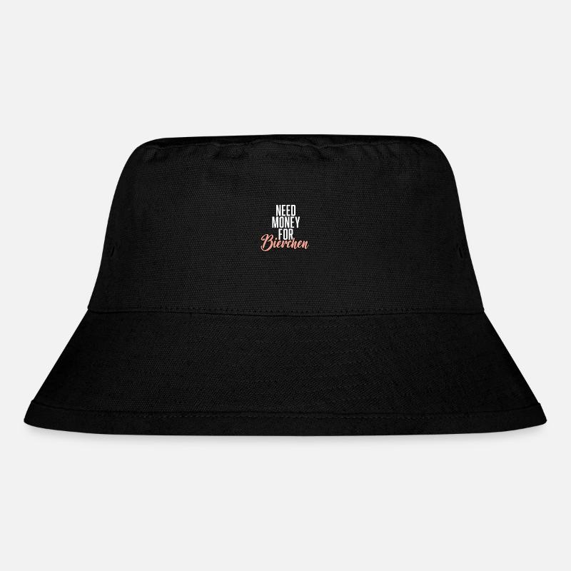 Need Money For Bierchen - Stanley/Stella recycelter Bucket Hat - Schwarz