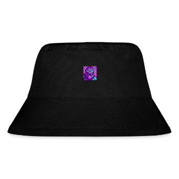 Explore the Abstract Monkey World - Stanley/Stella Recycled Bucket Hat - black - Front