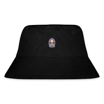 Yoga Lotus Pose - Stanley/Stella recycelter Bucket Hat - Schwarz - Vorne