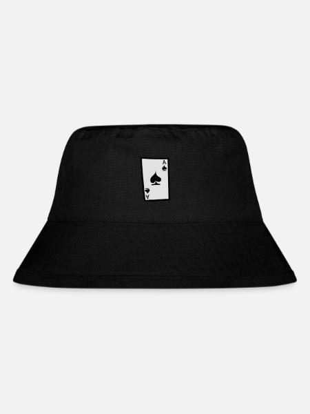 Ass (Pik) - Stanley/Stella recycelter Bucket Hat - Schwarz