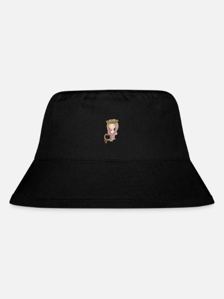 blumenmaedchen_braun - Stanley/Stella recycelter Bucket Hat - Schwarz