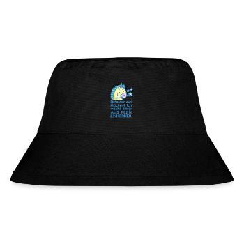 Ich mache aus Feen Einhörner - Stanley/Stella recycelter Bucket Hat - Schwarz - Vorne