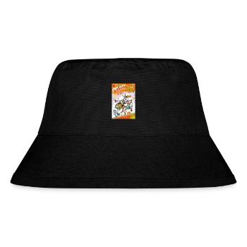 Kölner Karneval Farbenfest Alaaf - Stanley/Stella recycelter Bucket Hat - Schwarz - Vorne