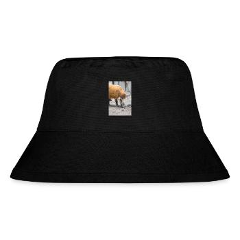 bush pig or red river hog - Stanley/Stella Recycled Bucket Hat - black - Front
