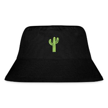 Kaktus - Stanley/Stella recycelter Bucket Hat - Schwarz - Vorne