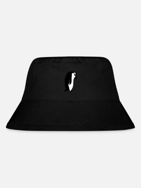 Pinguin - Stanley/Stella recycelter Bucket Hat - Schwarz