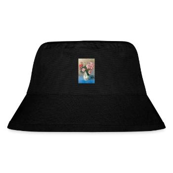 Painting - Painting with Roses in vase. - Stanley/Stella Recycled Bucket Hat - black - Front