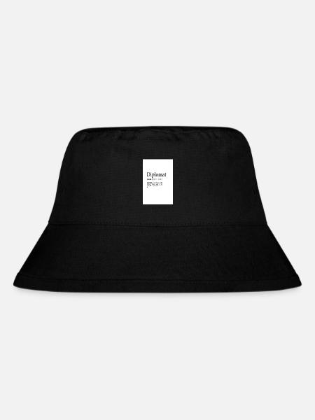 Diplomat - Stanley/Stella recycelter Bucket Hat - Schwarz