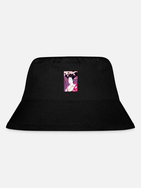 Geisha 4 - Stanley/Stella recycelter Bucket Hat - Schwarz