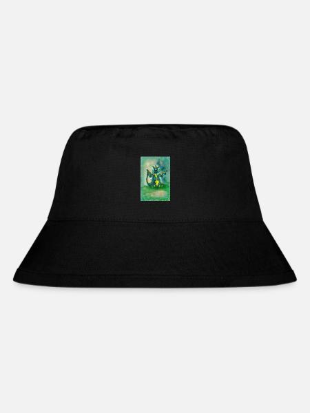 Drache mit Hintergrund - Stanley/Stella recycelter Bucket Hat - Schwarz